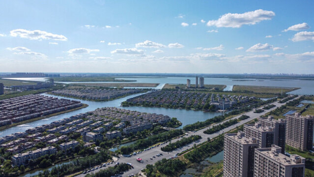 天津市靜海區(qū)團(tuán)泊新城東區(qū)風(fēng)光