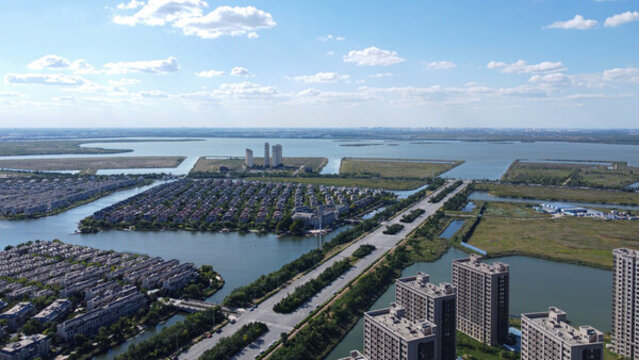 天津市靜海區(qū)團(tuán)泊新城東區(qū)風(fēng)光