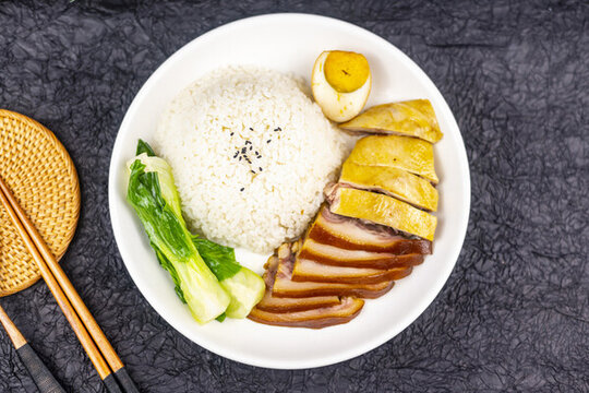 廣式燒鵝飯