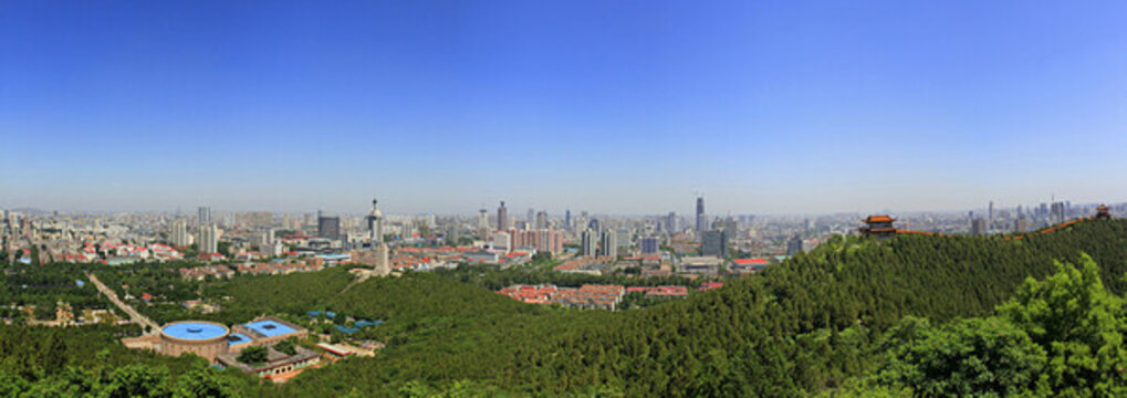 千佛山鳥(niǎo)瞰圖