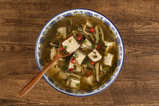 梅菜筍絲豆腐湯