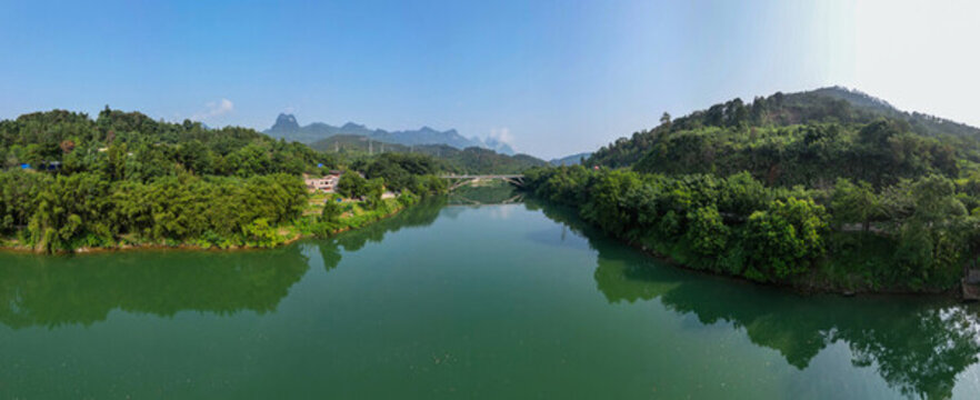 航拍清遠(yuǎn)陽(yáng)山城區(qū)風(fēng)光