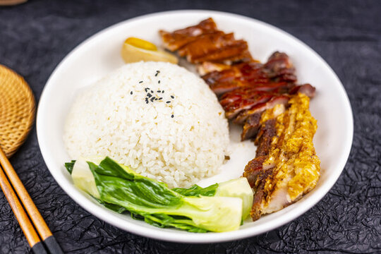 廣式燒鵝飯