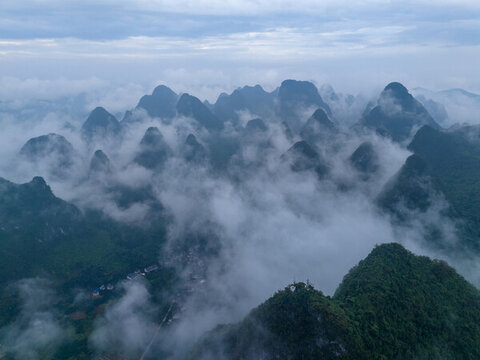 桂林陽(yáng)朔興坪古鎮(zhèn)