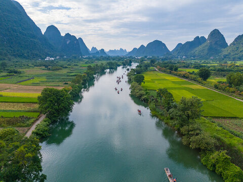桂林陽朔遇龍河