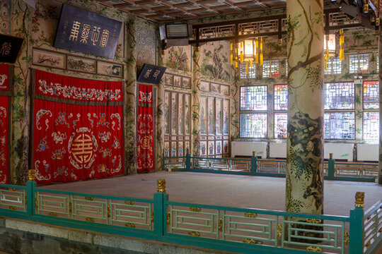 北京和珅恭王府戲樓內(nèi)部細(xì)節(jié)