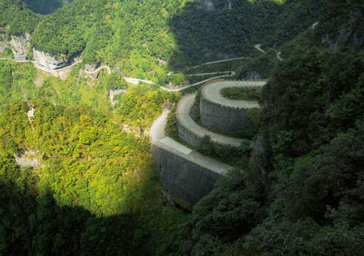 張家界天門山山景