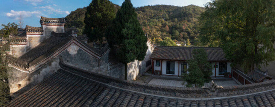 徽派民居全景圖