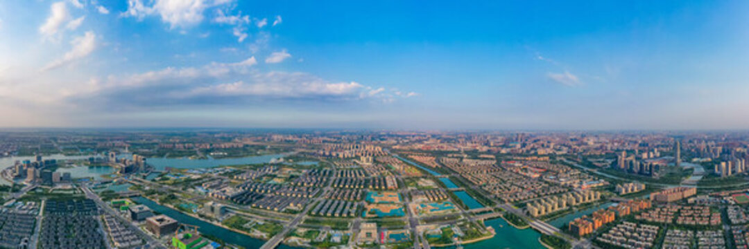 鄭州鄭東新區(qū)城市水系河道水網(wǎng)