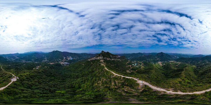 航拍全景大山