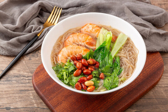 鮮蝦蕎麥面