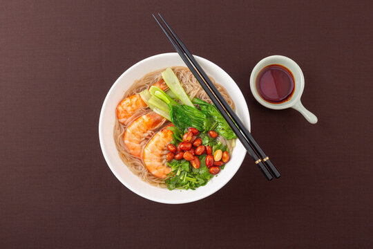 鮮蝦蕎麥面