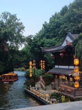 南京秦淮河夜泊秦淮
