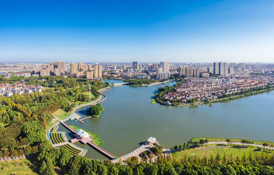 金壇城市風光全景