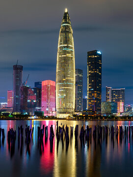 深圳人才公園城市夜景