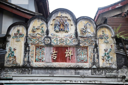寬巷子彩繪門(mén)頭