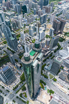城市地標建筑航拍景觀