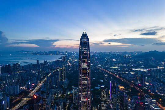 深圳福田城市夜景