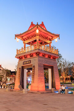 淮安河下古鎮(zhèn)夜景