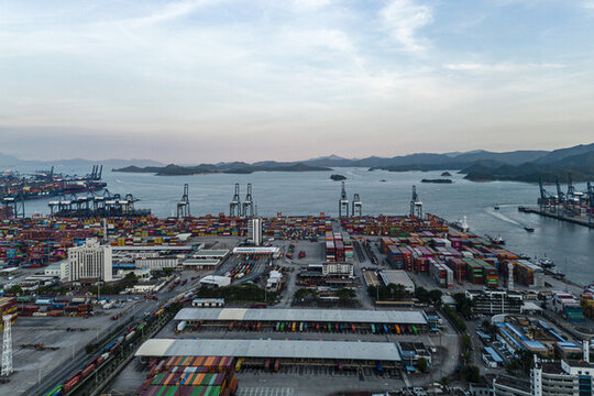 鹽田港碼頭景觀