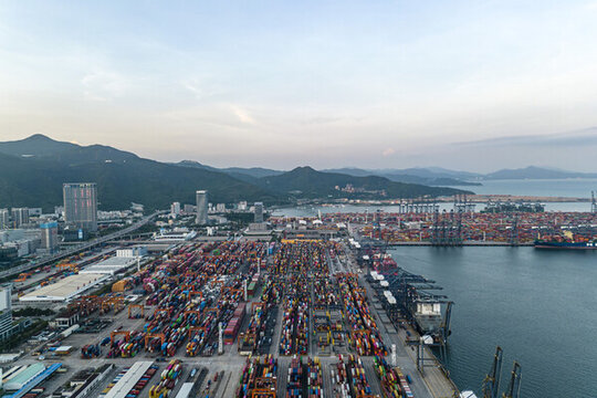 鹽田港碼頭景觀