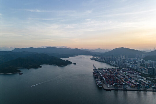 鹽田港碼頭景觀