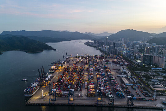 深圳鹽田港口碼頭景觀