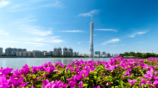 廣州珠江城市風光
