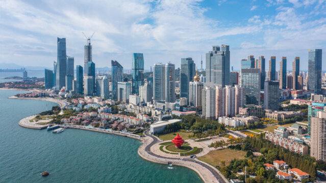 青島五四廣場城市風景