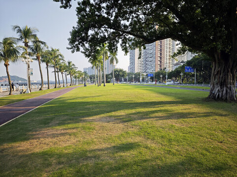 珠海情侶路濱海公園風(fēng)光
