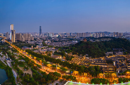 鎮(zhèn)江西津渡航拍夜景