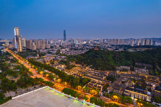 鎮(zhèn)江西津渡航拍夜景
