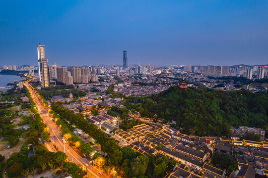 鎮(zhèn)江西津渡航拍夜景