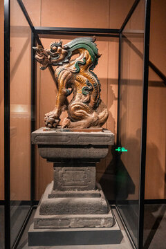 山西大同市博物館龍形石雕