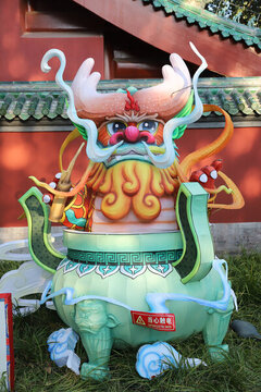 國慶節(jié)日壇公園菊花展燈會