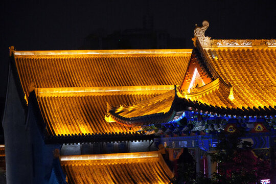 西安易俗社夜景