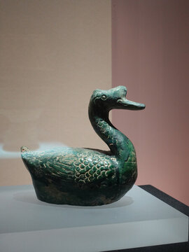 綠釉陶鵝