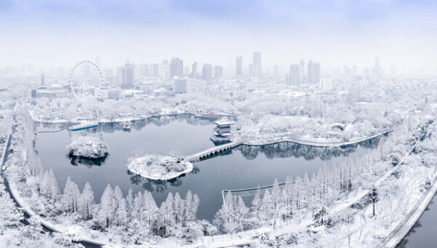 逍遙津雪景