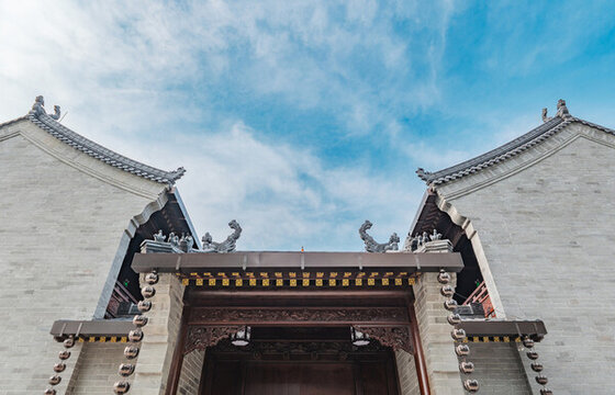 長沙古開福寺佛教寺廟建筑
