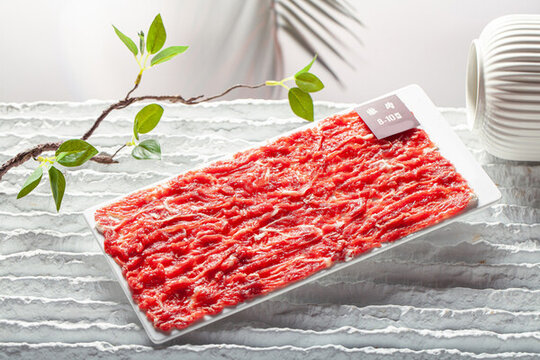 火鍋涮肉鮮切牛肉