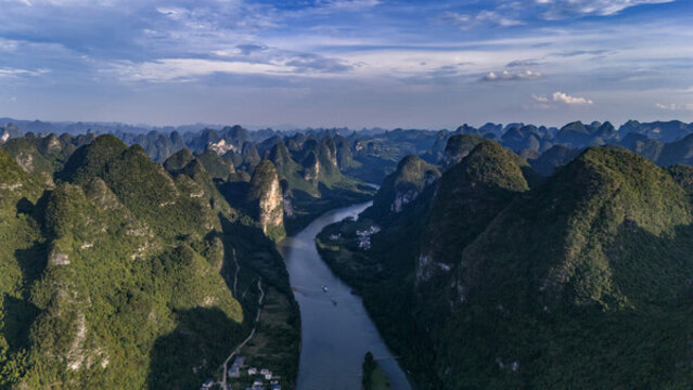 廣西省桂林市喀斯特地貌山水風(fēng)景