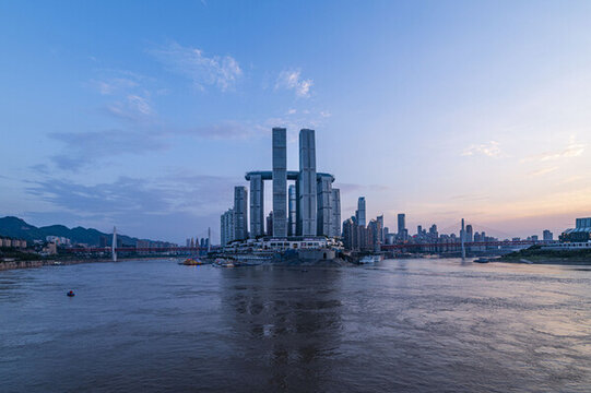 重慶城市日落景觀