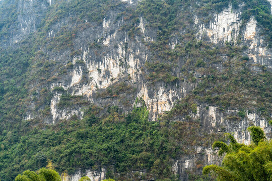 中國廣西桂林漓江沿線風景