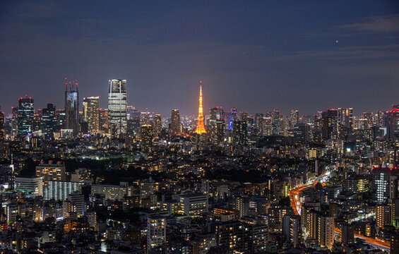 日本東京鐵塔夜景