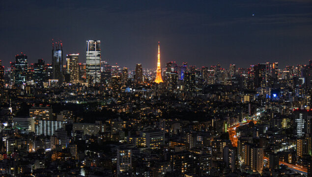 日本東京鐵塔夜景