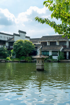 千年古鎮(zhèn)浙江嘉興西塘古鎮(zhèn)風光