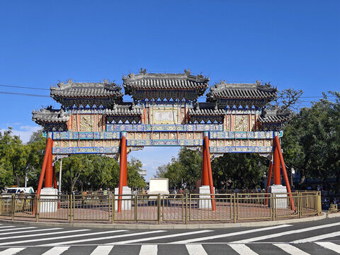 頤和園東宮門的涵虛樓牌