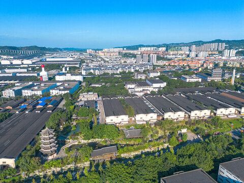 四川宜賓五糧液旅游景區(qū)航拍