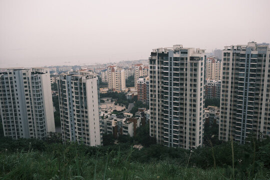 青島高樓林立的城市景觀