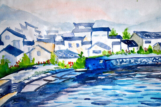 沿河民居